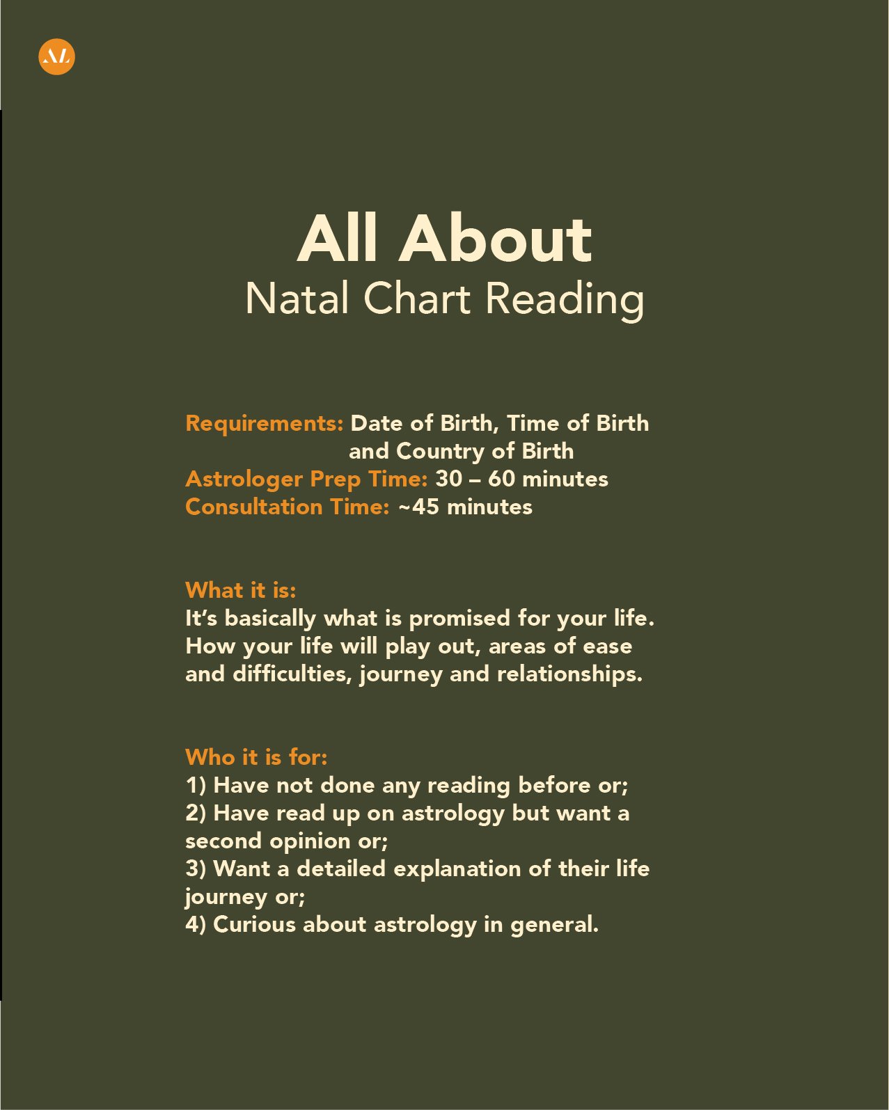 What is a Natal Chart Reading?