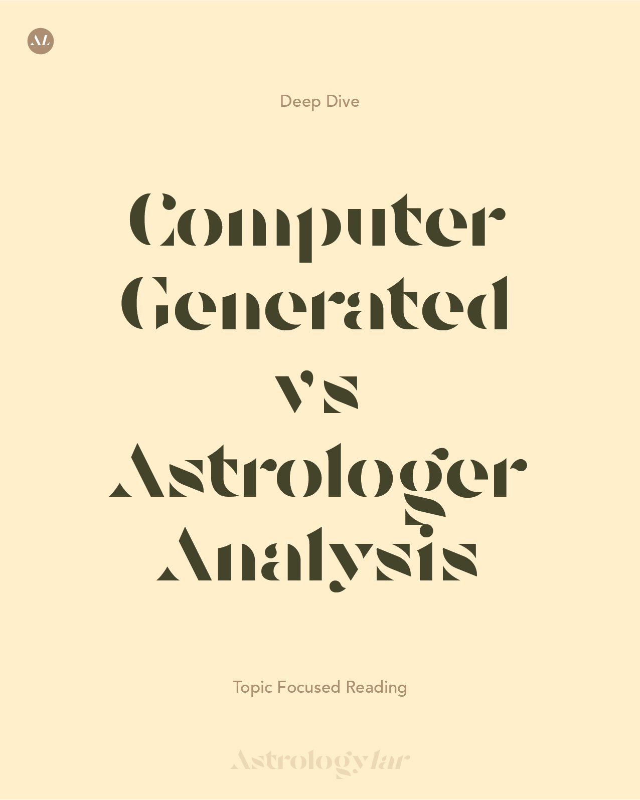 Computer Generated vs Astrologer Analysis